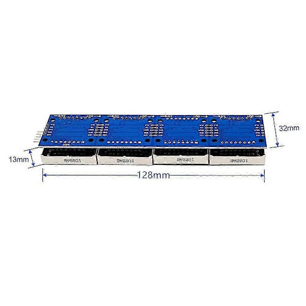 32X8 Pistematriisi LED-näyttömoduuli 4 in 1 Yhteinen katodi MCU-ohjaus 5-nastaisella johdolla (monivärinen)