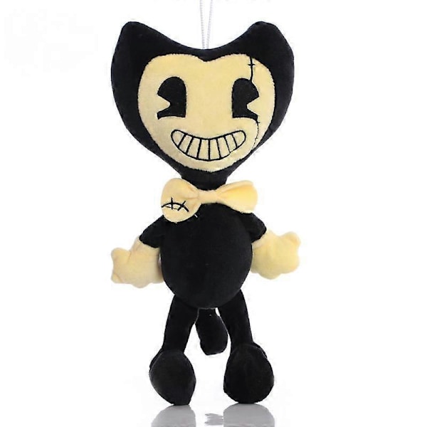 SBSGV Bendy Plys Sort & Hvid Bendy And The Ink Machine Udstoppede Legetøj Gave Til Børn Fans, 28cm