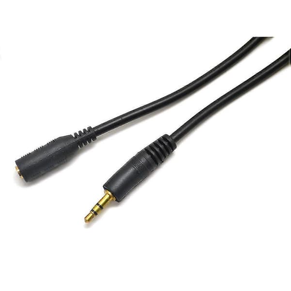 Stereo Mini - Förlängningskabel 15m 3,5mm Stereo Mini Förlängningsljudkabel Lång Kabel Svart