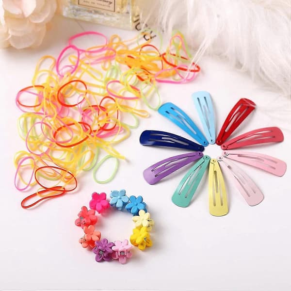Hårklämmor Set Hårband Elastiska Hårband Mjuka Scrunchies Små Gummiband Elastiska Hästsvanshållare -sz.11861