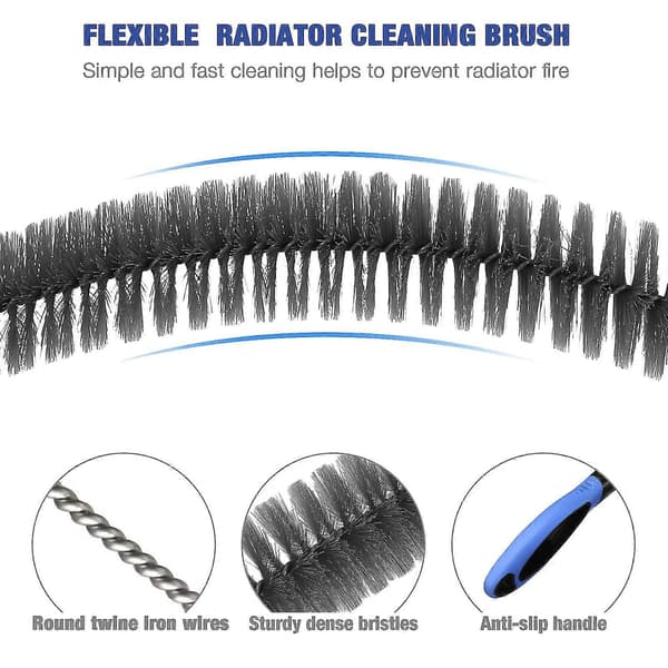 Flexibel Radiatorborste Lång Räckvidd Flexibel Radiatorrengörare 73cm