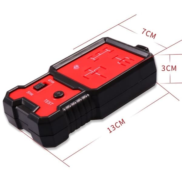 OEM – 12V Bilrelætester – Elektronisk tester med clips – Kompakt diagnoseværktøj til bilbatterier