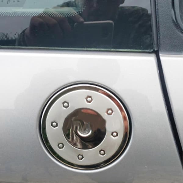 Brændstofdæksel i rustfrit stål, kompatibelt med Peugeot 206 207 Citroen C2