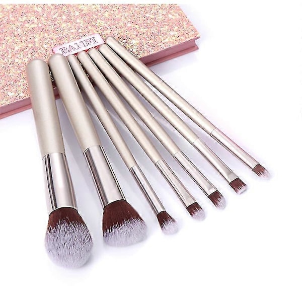 7 Sæt Pudder Blush, Øjenskygge og Øjenbrynsbørste Makeup Værktøj