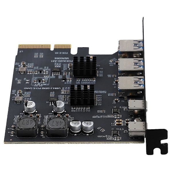 USB3.2 Expansionskort GEN2 10Gbps PCI-E 4X Adapterkort, A