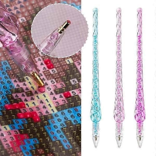 3-pack Diamantborstar - Diamantmålning - Rosa Ros Blå