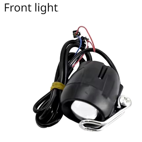 LED Frontlykt med Horn, Frontlys for Elektrisk Sparkesykkel, E-sykkel, Sparkesykkel Deler, 10in, f