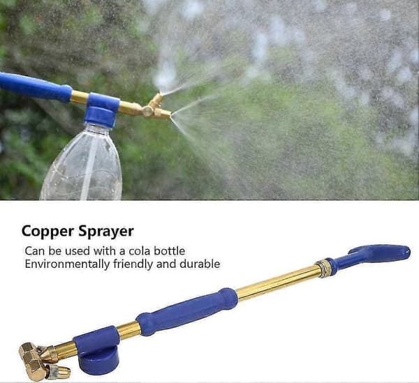 Kobber Sprøyte Trekk Type Dobbel Dyse Flaske Sprayhode Hage Sprøytehode Kobber Sprøyte Sprøyte
