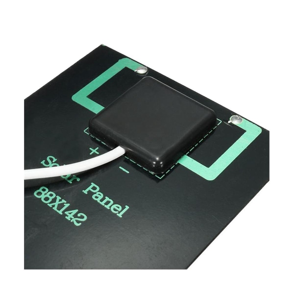 2w 5v Solpanel USB Batteriladdare Utomhus Bärbar För Mobiltelefon Power Bank Vattentät Polys