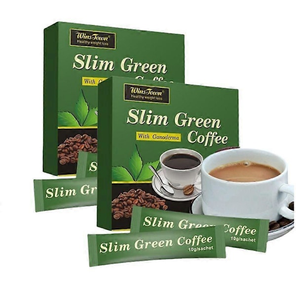 2X 18 Teposer Slankende Grønn Kaffe med Ganoderma Vektkontroll Te