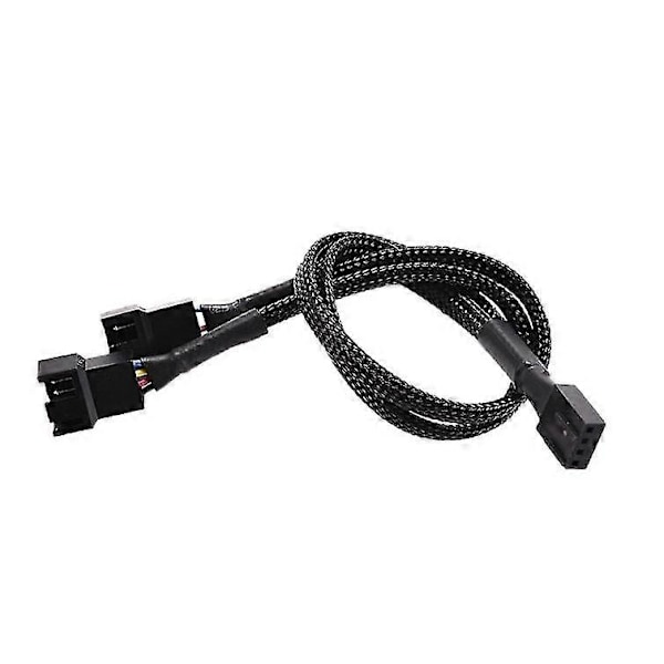 4-pin PWM till Dubbel PWM Datorchassifläkt Ström Förgreningskabel Hfmqv