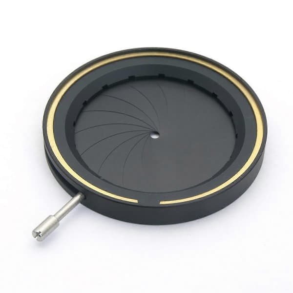 2,5-36 mm Förstärkande Diameter Metall Zoom Optisk Irisbländare Kondensor för Kameralins M