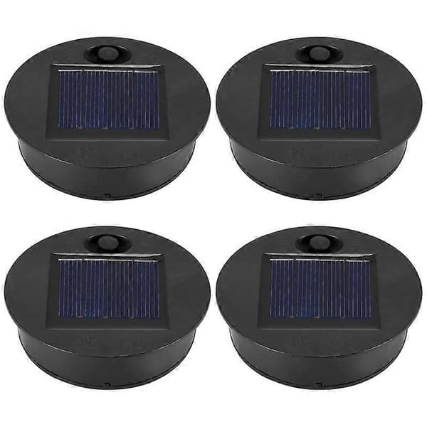 4 stk. Udskiftnings Solarlys Topper Udendørs Hængende Lanterne Lys Solarlys Dele Runde Solar L