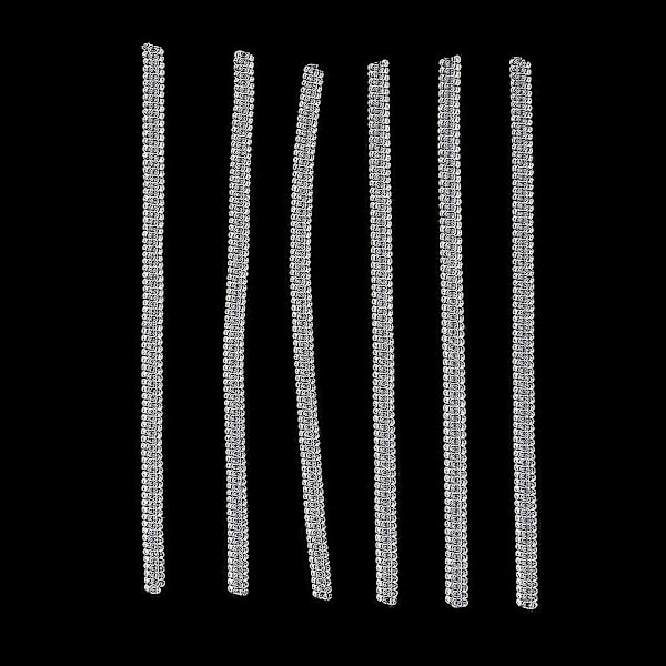 6 st Ringstorleksjusterare - Reducerare för Lösa Ringar - Universal Passform - 10 cm Lång - Klar, 6 st 3 mm