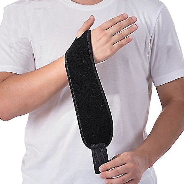 Håndleddsstøtte Håndleddsbandasje For Ganglion Cyste Artritt Karpaltunnelsyndrom Artritthanske Pustende Sport Håndleddsstøtte Venstre Høyre Unisex-svart