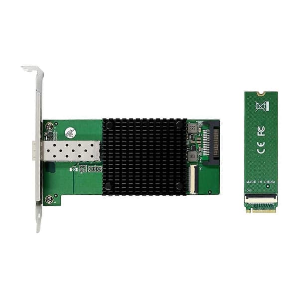 Server Netværkskort M.2 B+M KEY 8-Kanals Single-Port 10GbE SFP Ethernet NIC Netværkskort til Win10 FreeBSD Linux System