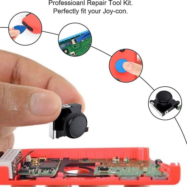 3d Joycon Joystick Byte,analog Thumb Stick Joy Con Reparationssats för Switch, Inkludera Tri-wing,s