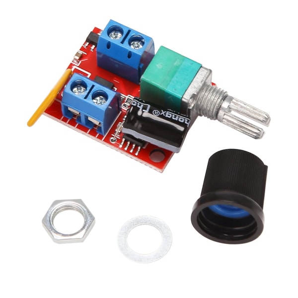 Mini DC Motor PWM Hastighetsregulator 3V 6V 12V 24V 35VDC 90W 5a DC Motor Hastighetskontrollbryter LED Dimmer