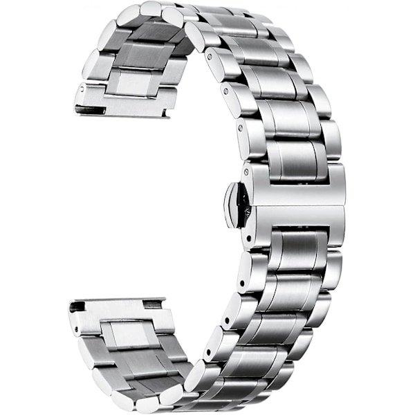 Ruostumattomasta teräksestä valmistetut rannekkeet suorilla ja kaarevilla päillä, 5 väriä (kulta, hopea, musta, ruusukulta, kulta-hopea kaksiväri)  Koko (24 mm) Ystävänpäivälahjat