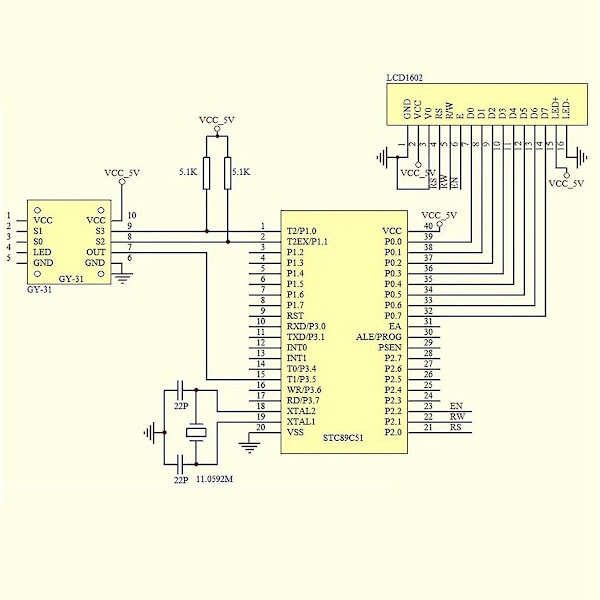 1 stk. Farvegenkendelsessensor TCS230 TCS3200 Farvesensor Farvegenkendelsesmodul til DIY Modul D