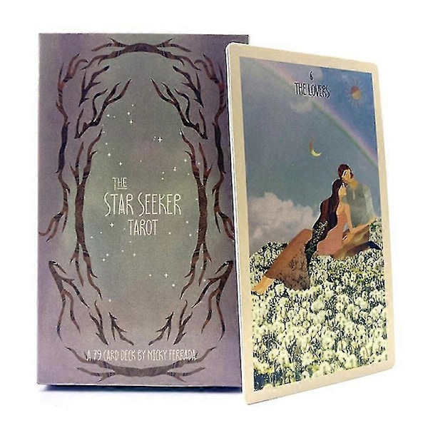 12*7cm The Star Seeker Tarotkortlek Profetia Spådom Familjefest Brädspel - SFYGV