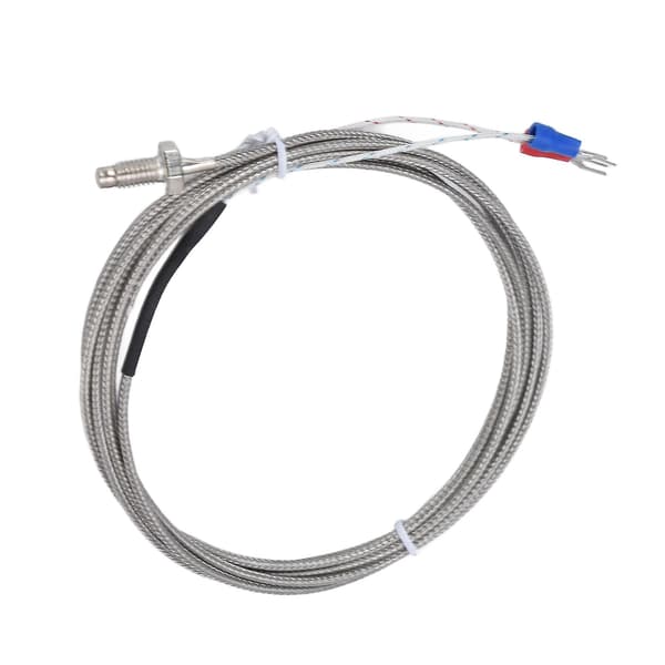 K-Typ Termoelement Temperatursensor Sond - Jordad Skärmad Kabel, Skruvtyp, 0-450℃ WRNT-01