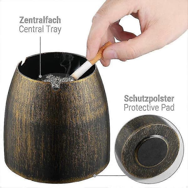 Askebæger Askebæger i Rustfrit Stål til Udendørs og Indendørs Metalbord