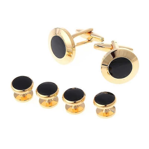 6 st Herr Smoking Manschettknappar Formell Kostym Skjorta Studs Manschettknappar Set Stadig