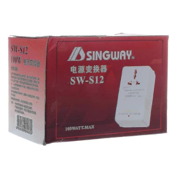 Singway 100W 110V/120V til 220V/240V Spenningsomformer