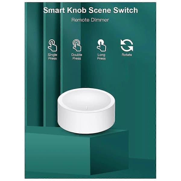 Tuya ZigBee Smart Knapskontakt Trådløs Scene Switch-knap Controller Batteridrevet Automatisering Sc