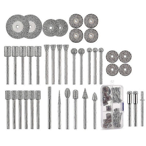 WJTG 43 Delars Stensnideriset, 26 Diamantbrynen, 10 Impellrar, 4 Diamantkapskivor, 3 Metallspindlar, PJ