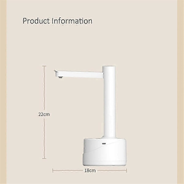 Elektrisk Vannkanne Flaskepumpe Automatisk Vannutdeler Foldbar Skrivebord Oppladbar Drikkvannflaskepumpe A