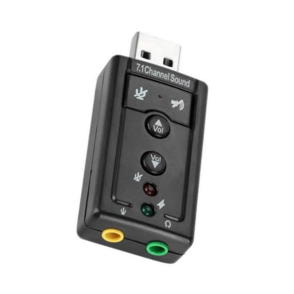 7.1 Lydkort 3D Stereo USB Lydadapter til Jack 3.5mm Eksternt Lydkort For Windows Xp/2000/vista/7 Laptop PC