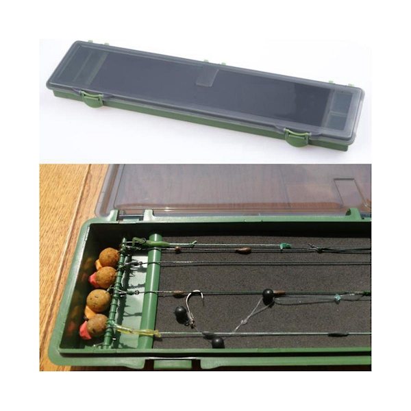 34,5 cm Karpfiske Rigg Tackle Box Fiske Rigg Förvaringslådor Case Behållare Fiske Linje Hook Utrustning