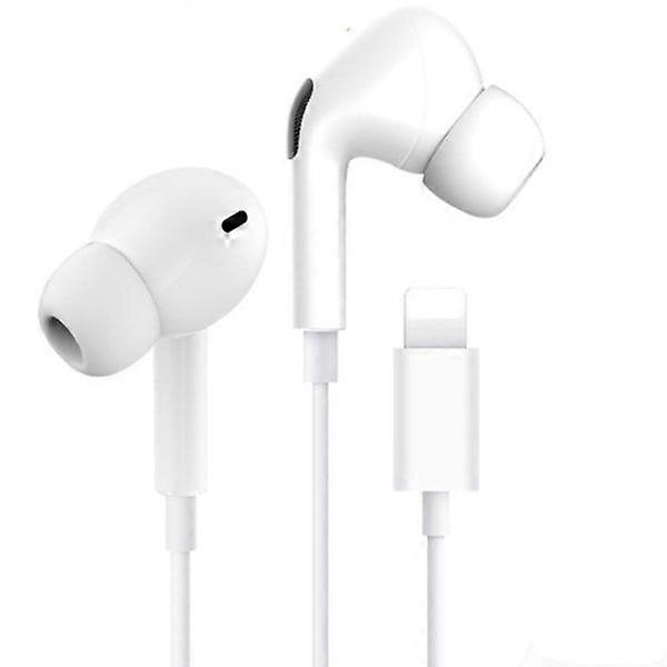 iPhone-øretelefoner med Lightning-mikrofon og Bluetooth, hvid