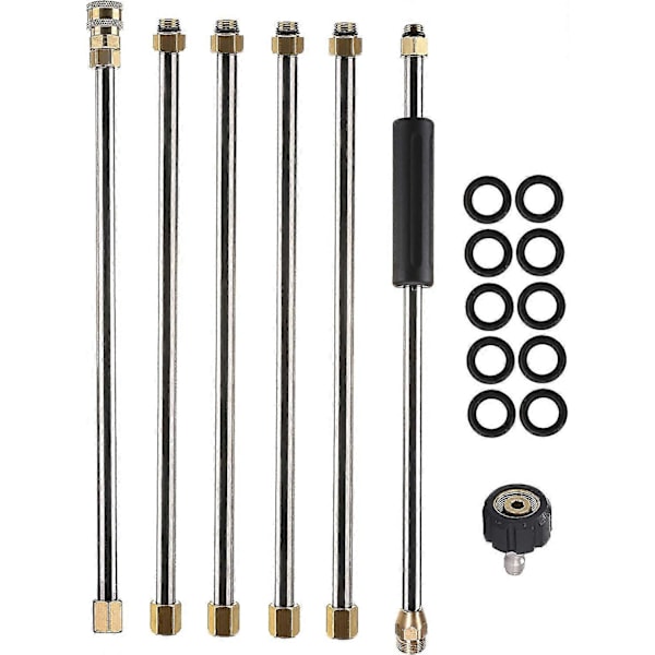 Daily Tools Forlængerstykke til højtryksrenser, elektrisk vaskestav - 1/4\" Quick Connect - M22