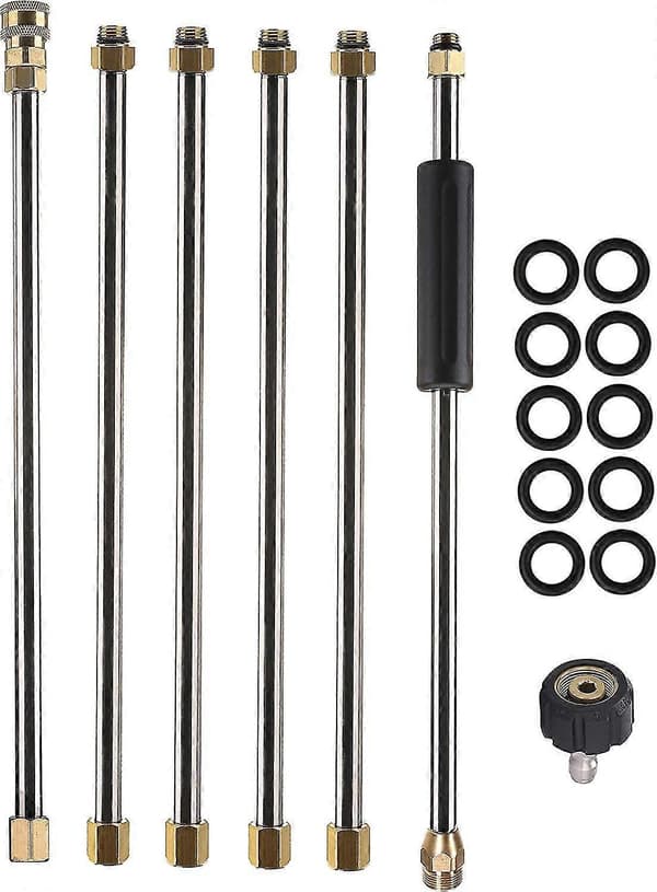 Daily Tools Förlängningslans för Högtryckstvätt, Elektrisk Tvättlans - 1/4\" Snabbkoppling - M22