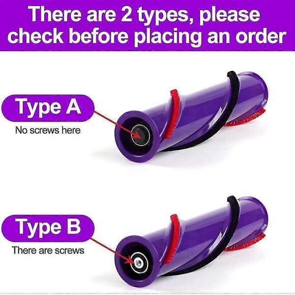 1 sett rullebørste rullestang erstatning for Dyson V10 trådløs støvsuger