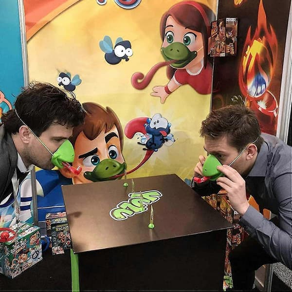 Greedy Chameleon Multiplayer Brætspil - Tungeudkastkort, Eksotisk Skrivebordslegetøj