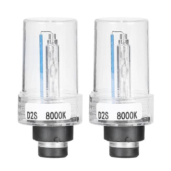 2 stk D2S 8000K 12V 35W Frontlykter Xenon Pære Biltilbehør