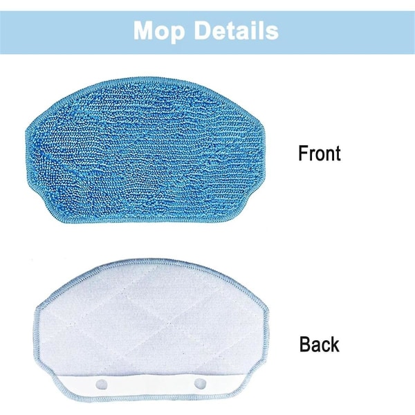 For Gttvo Br150/br151 Manvins G20, 2-i-1 Robotstøvsuger Mop Pads HEPA-filtre Sidebørste Reservedeler