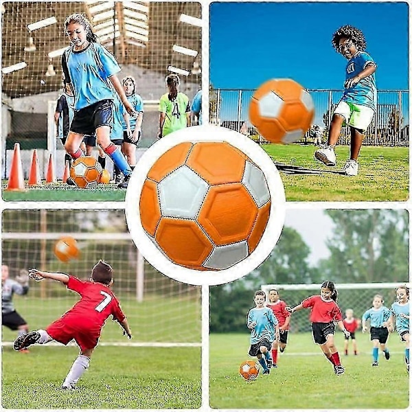 Curve And Swerve Fodbold, Fodboldlegetøj, Curve Fodbold, Størrelse 4 Swerve Fodbold til Børn, Spark Med Skru Som De Professionelle, Gave til Baghaveleg TBX