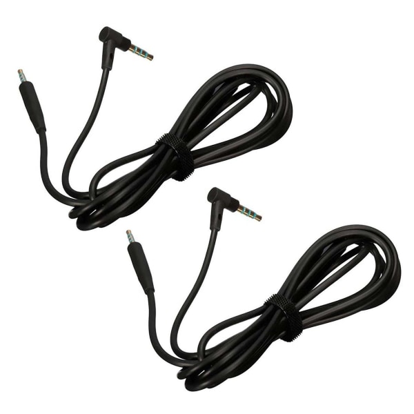 2pcs 1.5m Audio 2.5 To 3.5mm Cable For Qc25 Quiet Comfort Mic Headset