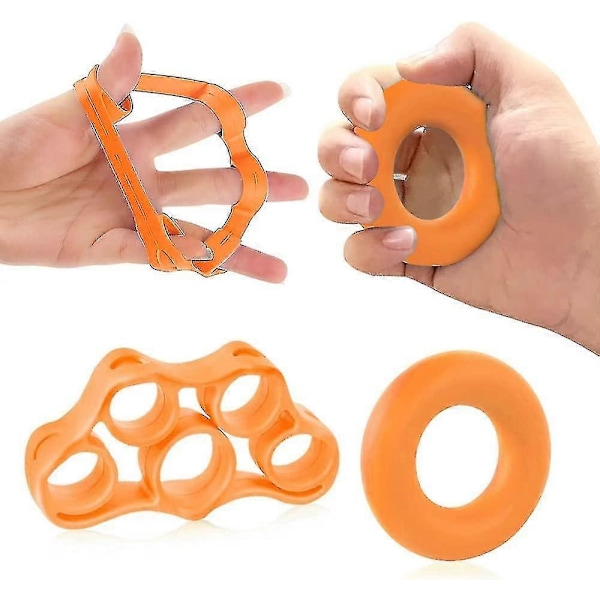 Hand Finger Exerciser - Finger Stretcher Set Greppträningsenhet - Underarmsövning och Stärkare - Lindra Smärta i Handled och Tumme, Stärk Ledkarp