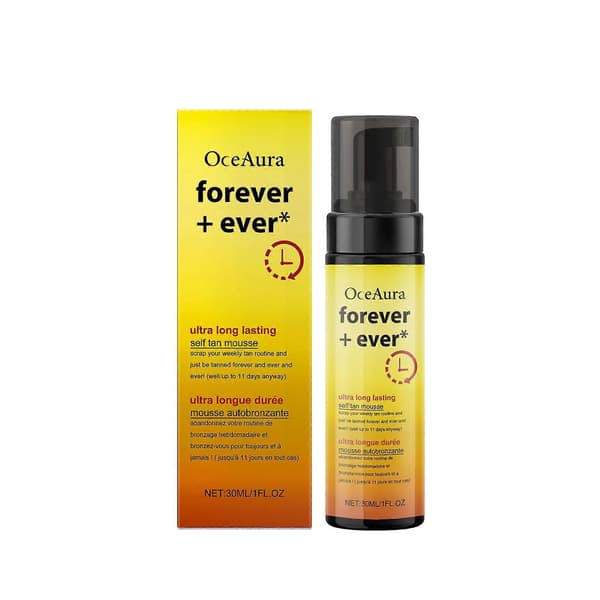 1 stk. ultralangvarig selvbruningsmousse | Forever & Ever - Varer opptil 11 dager, rask, mørk bronse 1Pcs