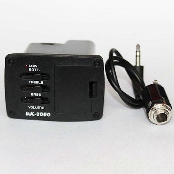 Pickups UK-2000 Ukulele Mini Gitar Pickup 2-bånds UK2000 EQ Equalizer System for Ukulele Guitarra