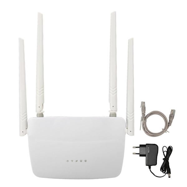 Trådløs WiFi Router 300Mbps Høj Hastighed Trådløs Internet Router 4 5dBi High Gain Antenner 100?240V EU Stik