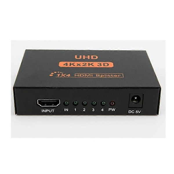 HDMI-splitter 1.4 4K HDMI 1.4 skärmskärare 1 in 4 ut en in fyra ut HD-delare