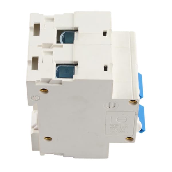 AC400V Mini Interlock Strömbrytare Dubbel Effekt Manuell Omkopplare DIN-skena Montering 1P+1P 10KA