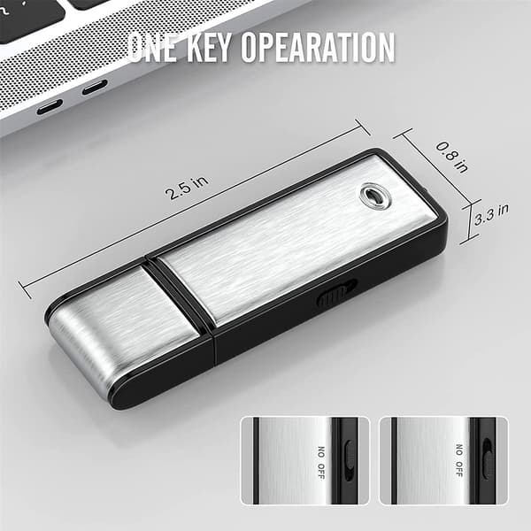 16GB Mini Stemmeopptaker, Støyreduksjon USB Digital Lyd Opptaker For Forelesning, Intervju, Møte